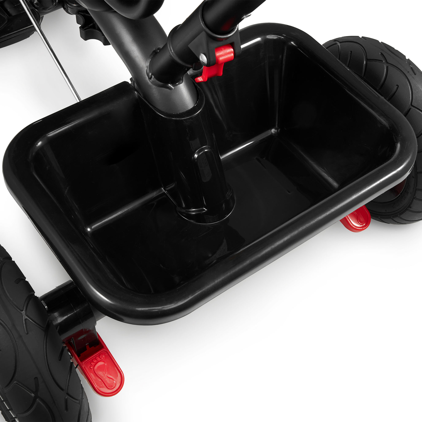 Triciclo para niños de 1 a 4 años - TOBI FREY - rosa - giratorio - ruedas hinchables + empujador