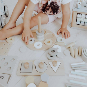 Caja educativa Montessori para niños pequeños - 6 juguetes