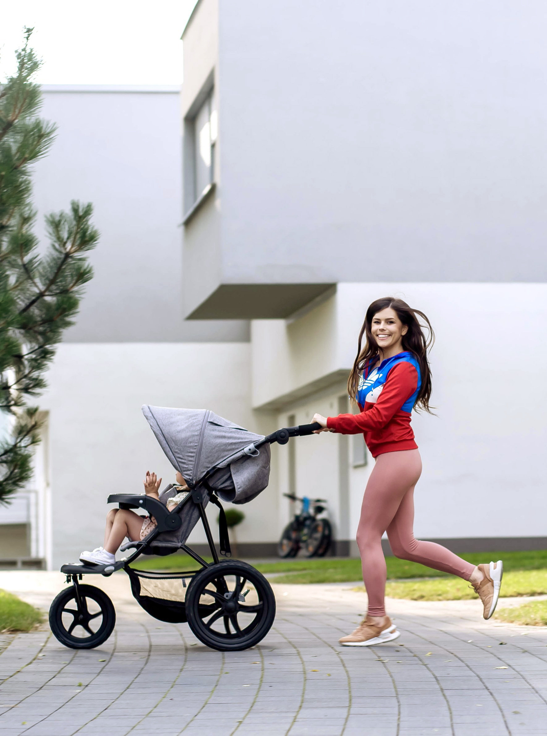 Cochecito jogging + cochecito infantil 0m + Moby-System MOUNTAIN