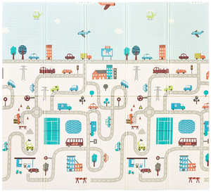 Estera de espuma XXL de doble cara - plegable 1 CM (montaña y carretera)