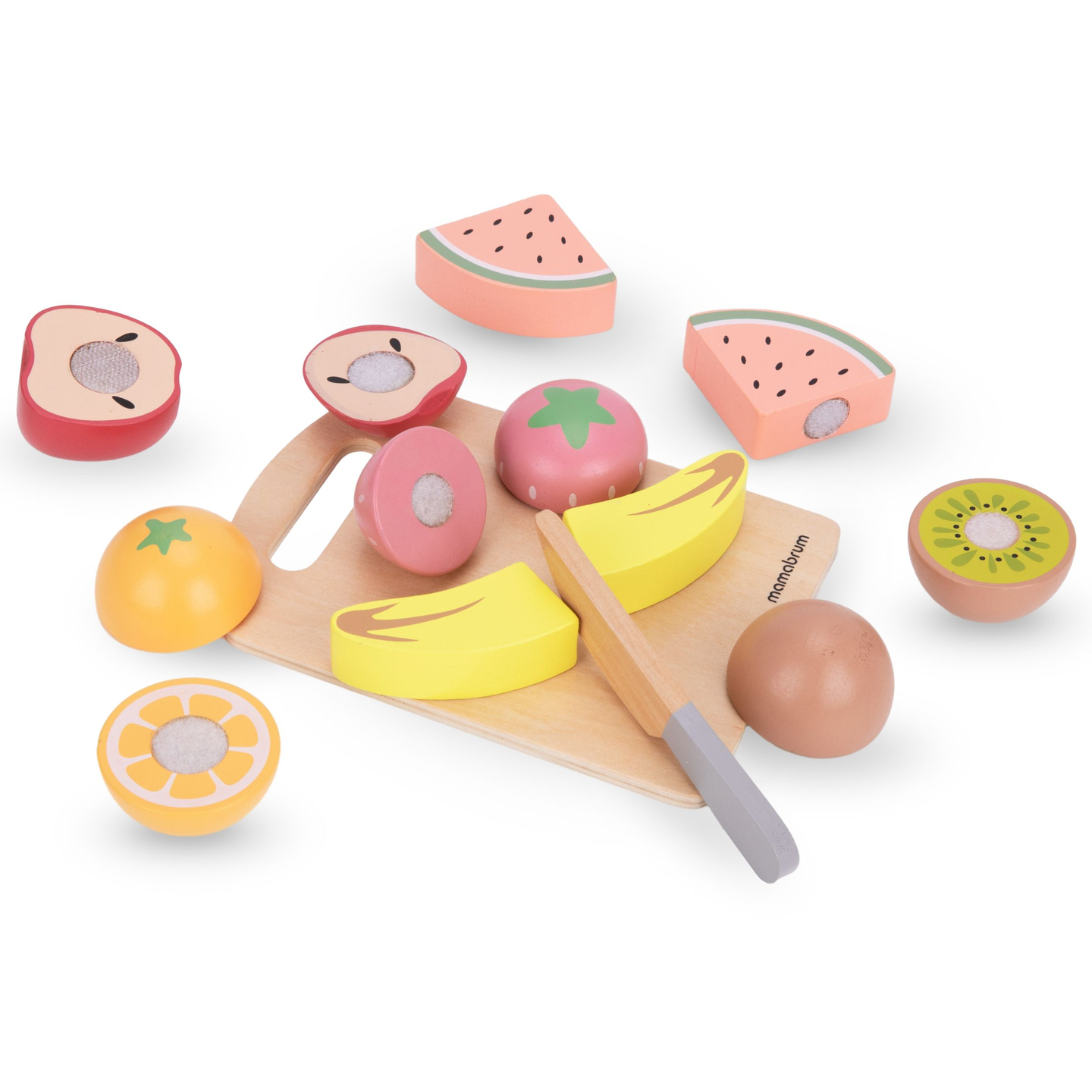 Fruta de madera para cortar - set