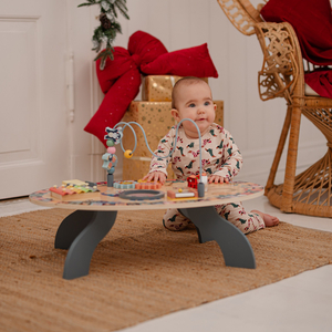 Mesa educativa de madera 7 en 1, musical, sensorial