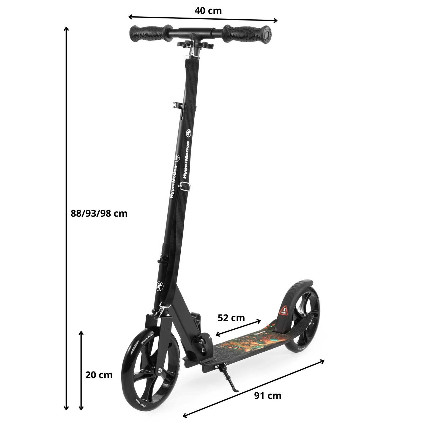 Scooter urbano de dos ruedas VIBE Black HyperMotion - 100 kg
