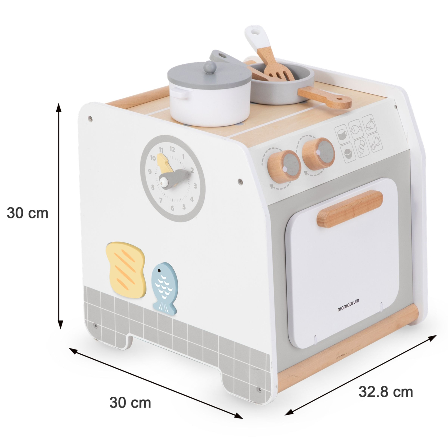 Cocina de madera - cubo educativo