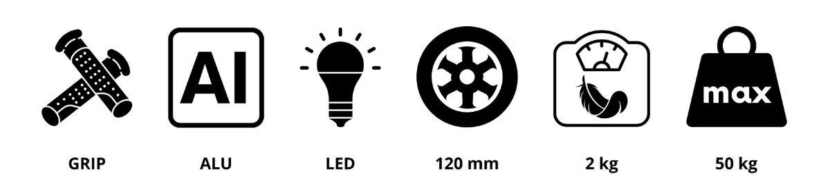 TRINGO scooter de tres ruedas, 3-8 años - rosa + ruedas LED brillantes