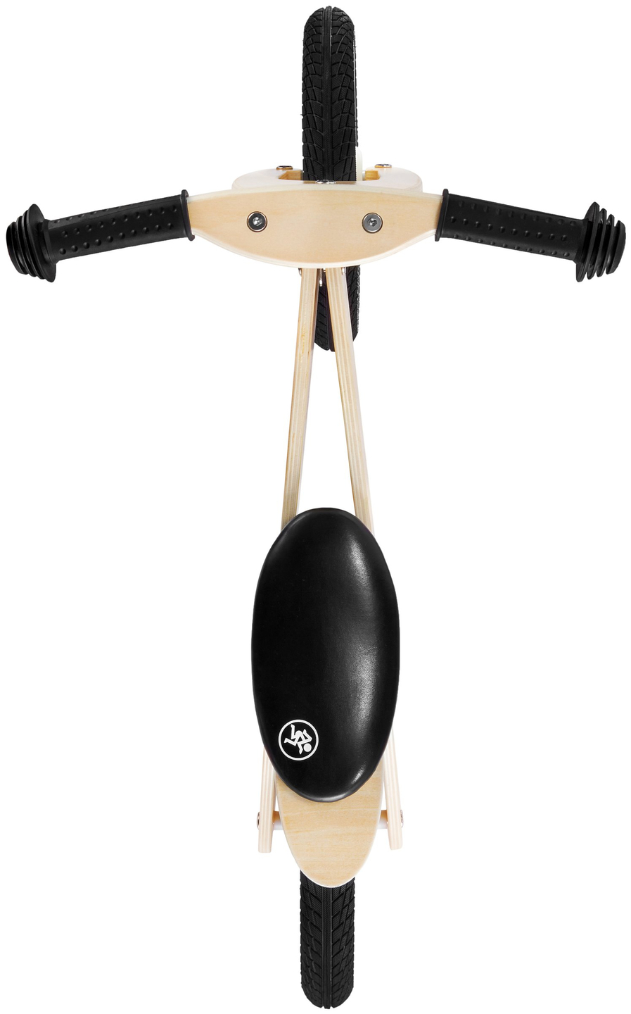 Bicicleta sin pedales de madera HyperMotion JAMES - ruedas inflables - natural