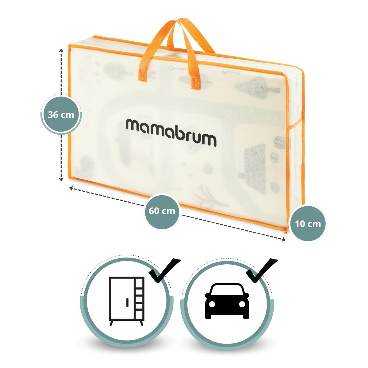 Estera de espuma plegable por las dos caras 180 x 120 x 1cm - Charming Town/Sand Beige