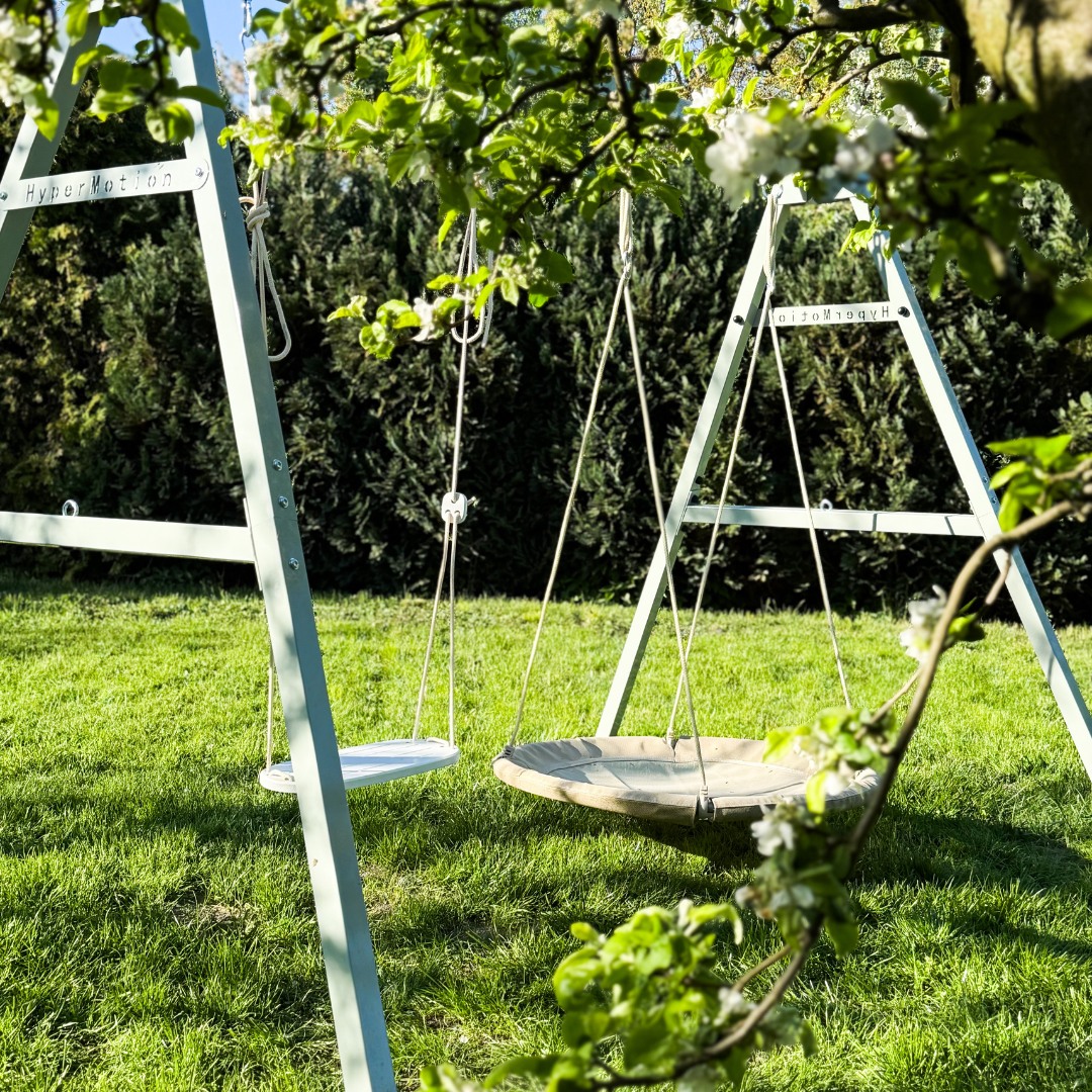 Estructura de acero para columpio o hamaca de jardín