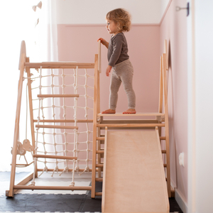 Parque infantil de madera XL 5en1