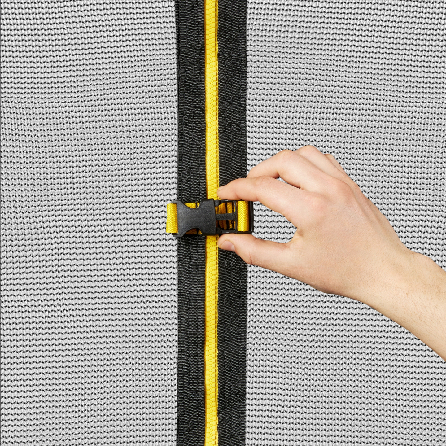 Trampolín de jardín para niños HyperMotion - 244 cm 8FT - con escalera y red interna - para casa y jardín