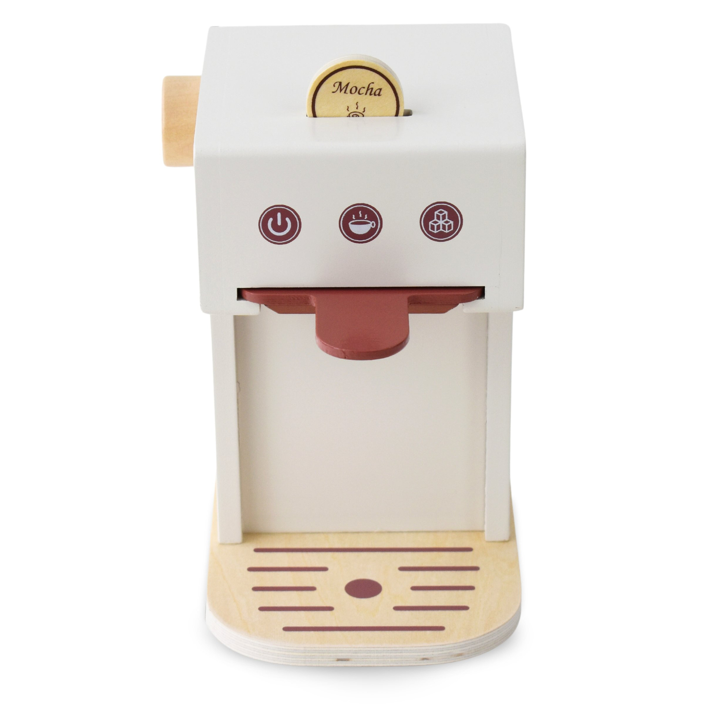 Cafetera de cápsulas de madera - cafetería con accesorios