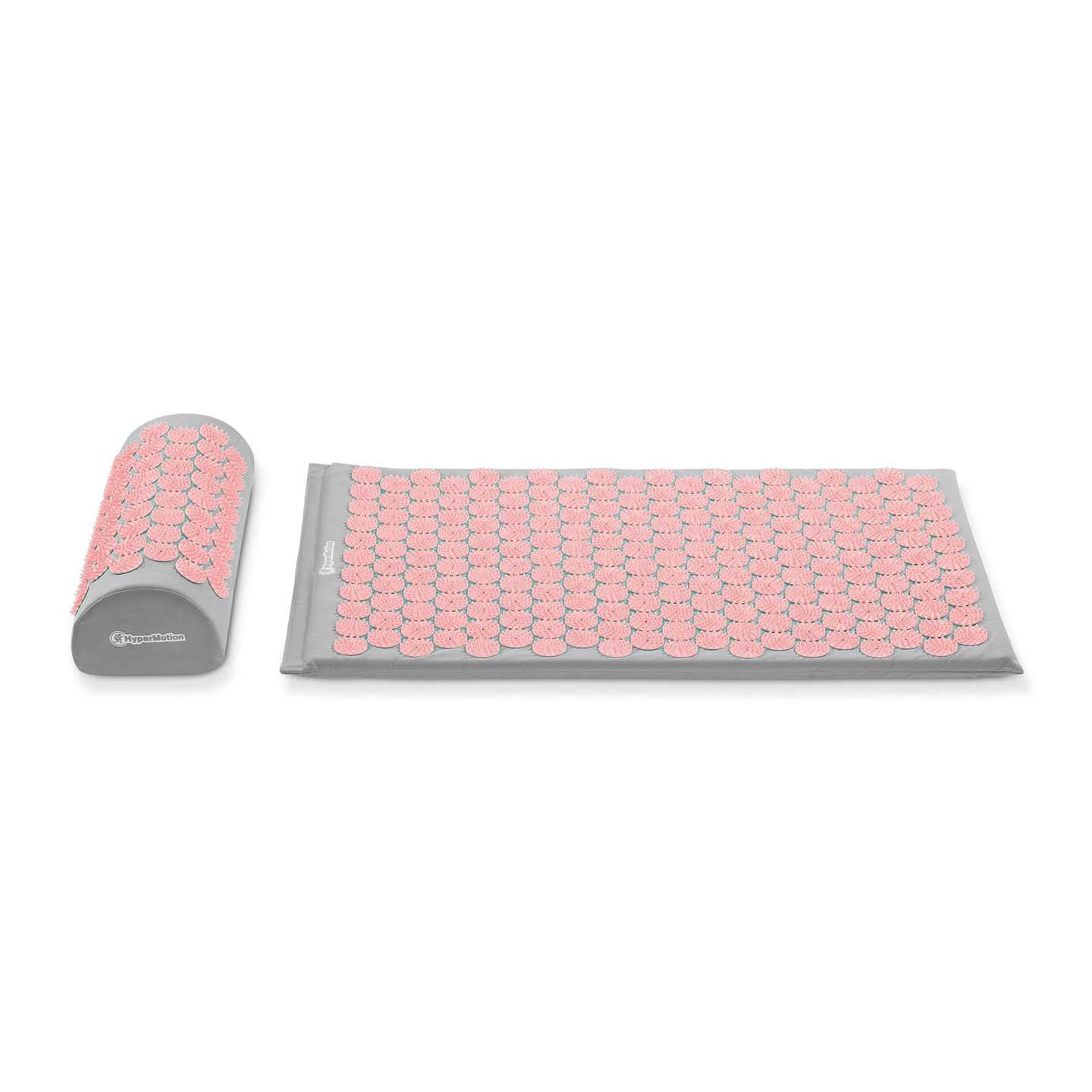 Esterilla de acupresión con almohada y funda - 72 cm HyperMotion gris y rosa