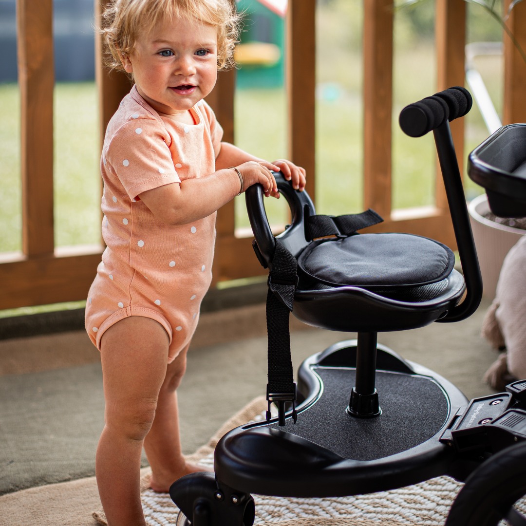 MR BUGGY Extensión de Cochecito con Asiento - Ruedas LED