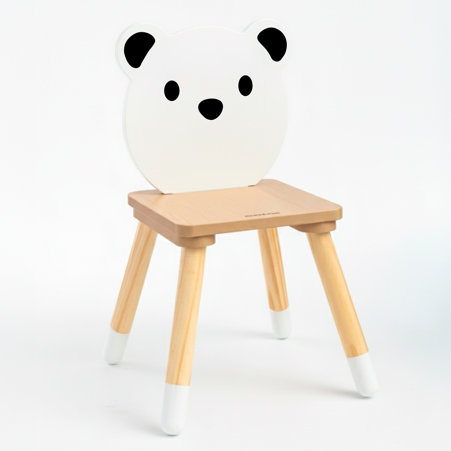Mesa de madera con almacenaje y 2 sillas Conjunto infantil - Lindo Osito de Peluche