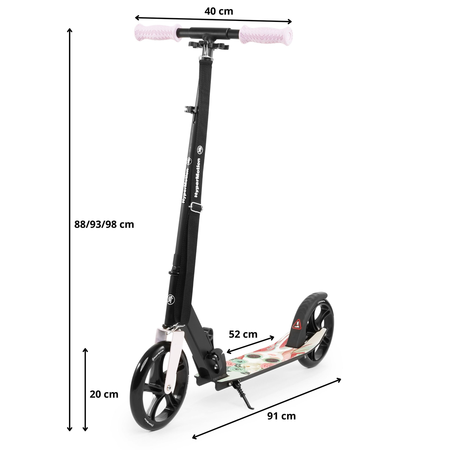 Scooter urbano de dos ruedas VIBE Pink HyperMotion - 100 kg