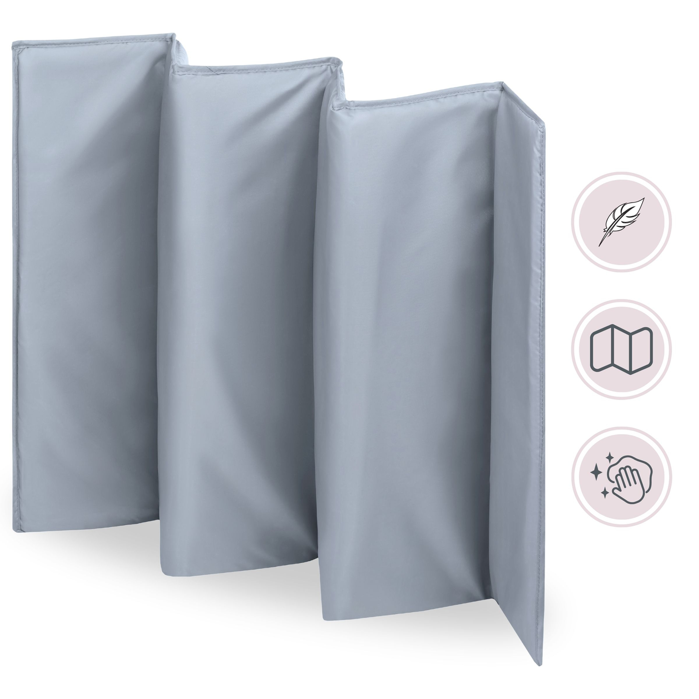 Cuna de viaje / parque infantil 2 niveles con cambiador, techo y colchón Happy Traveler BASIC PLUS - gris