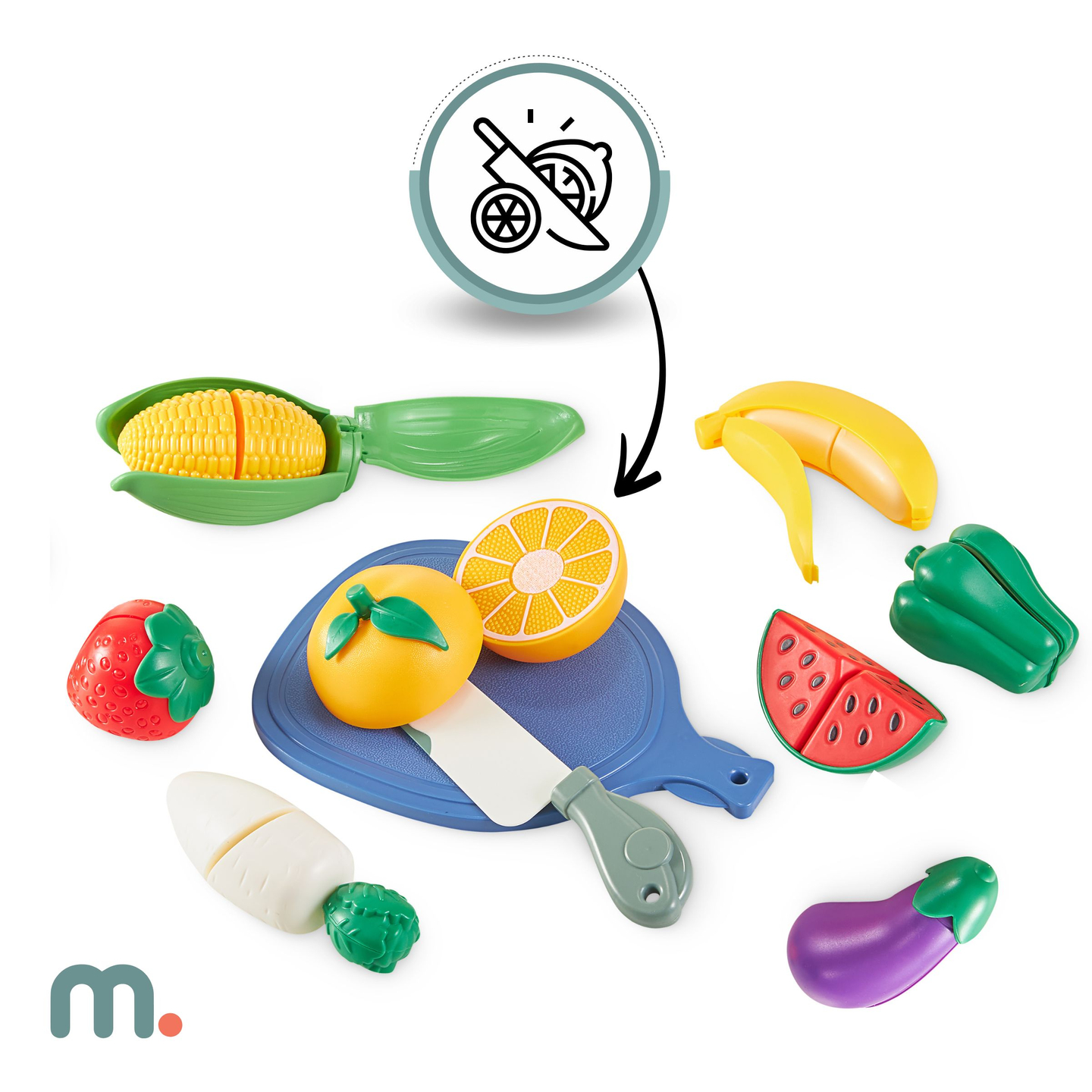 XXXXL gran cocina interactiva de madera con iluminación LED, lavadora microondas cafetera y juego de frutas y verduras - 50 elementos