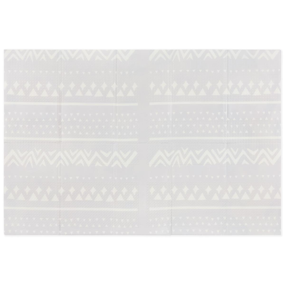 Estera de espuma plegable por las dos caras 180 x 120 x 1cm - Elefantes exóticos/Gris delicado