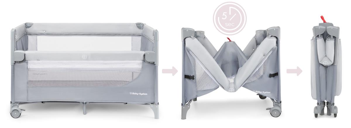 Capazo Closely 3 en 1 con cambiador, colchón y bolsa de transporte