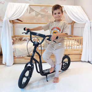 Patinete HyperMotion VIVA 12 (ruedas inflables de 30 cm) - Negro