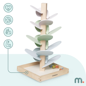 Culódromo de madera - árbol sonoro con bolas