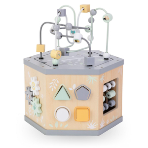 Cubo educativo interactivo de madera 7 en 1 - bucle motor