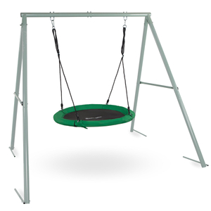 Columpio de jardín tipo nido de cigüeña con estructura y cuerdas