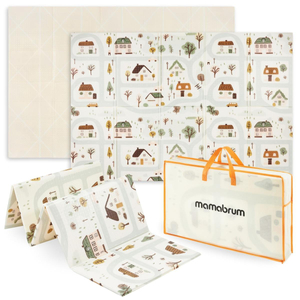 Estera de espuma plegable por las dos caras 180 x 120 x 1cm - Charming Town/Sand Beige