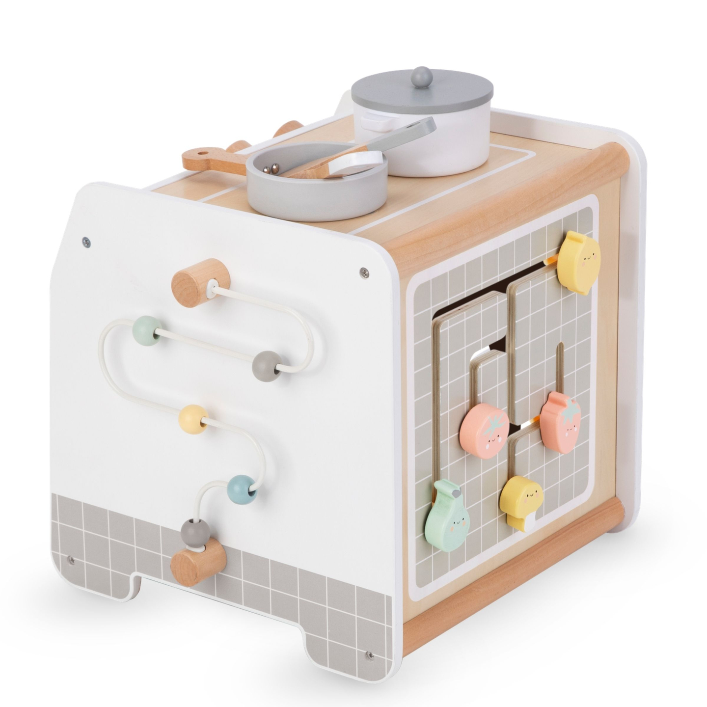 Cocina de madera - cubo educativo