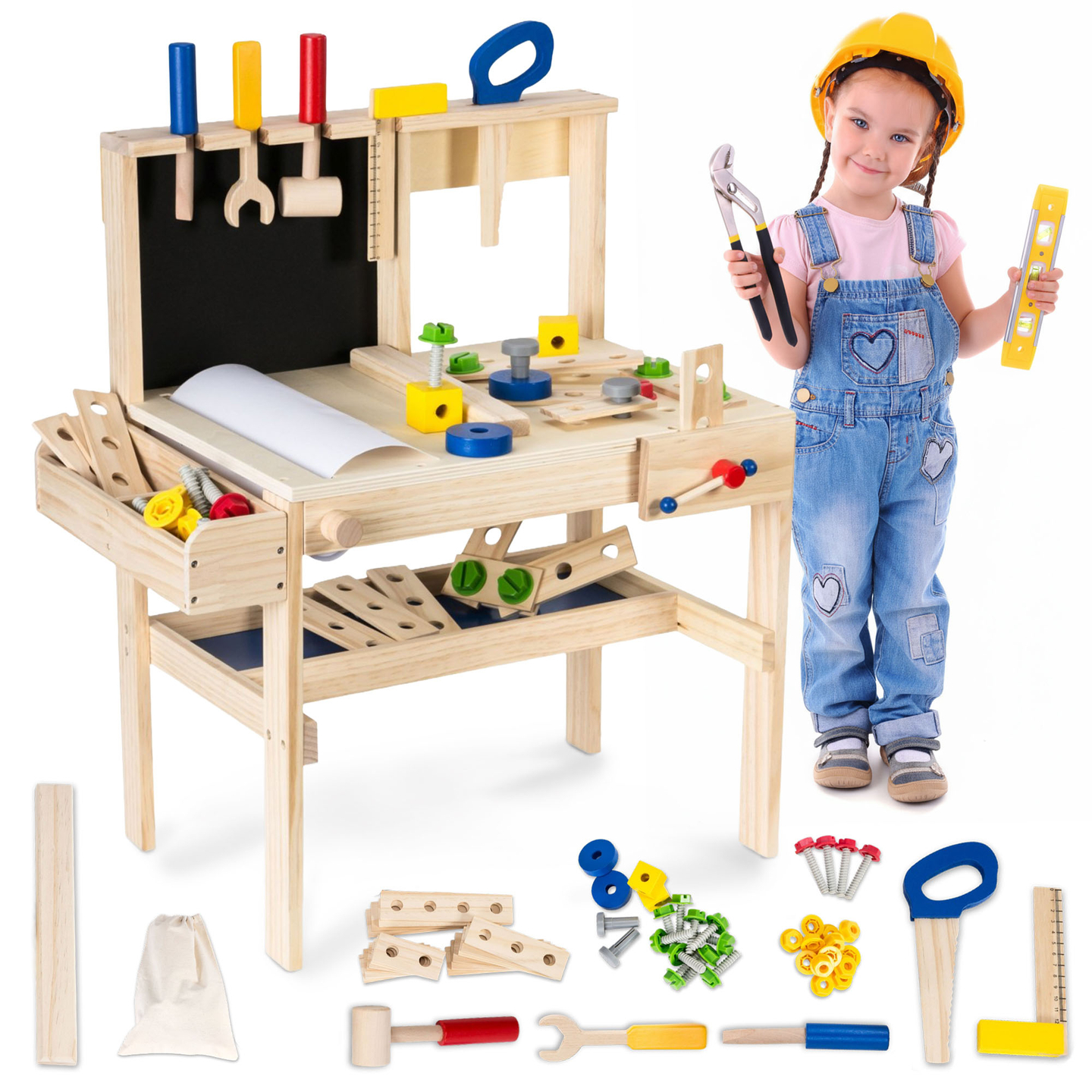 Kit de bricolaje de madera XXL - 75 elementos