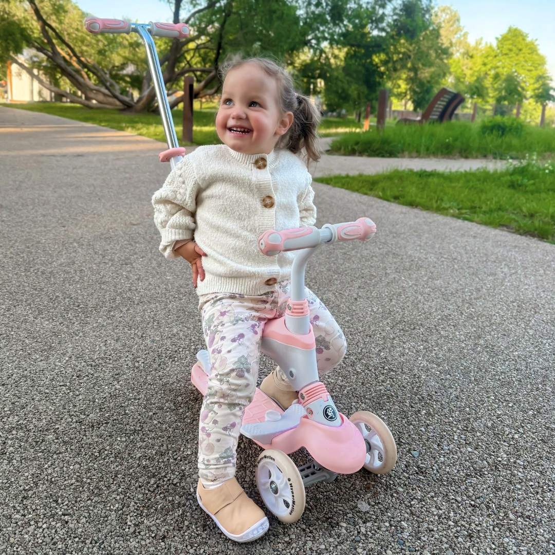 Patinete HyperMotion 5 en 1 - rosa