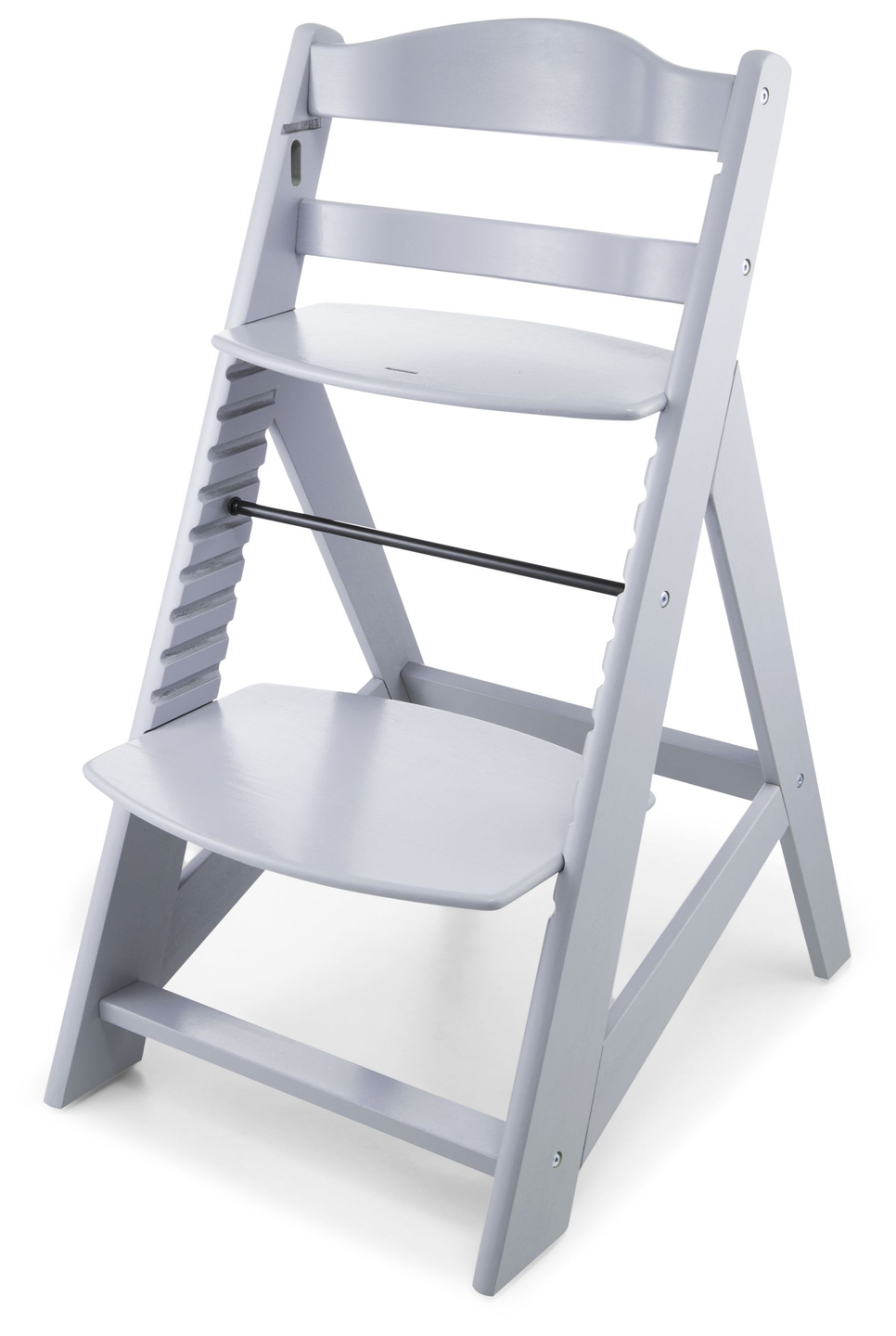 Moby-System WOODY Silla de alimentación de madera - color gris