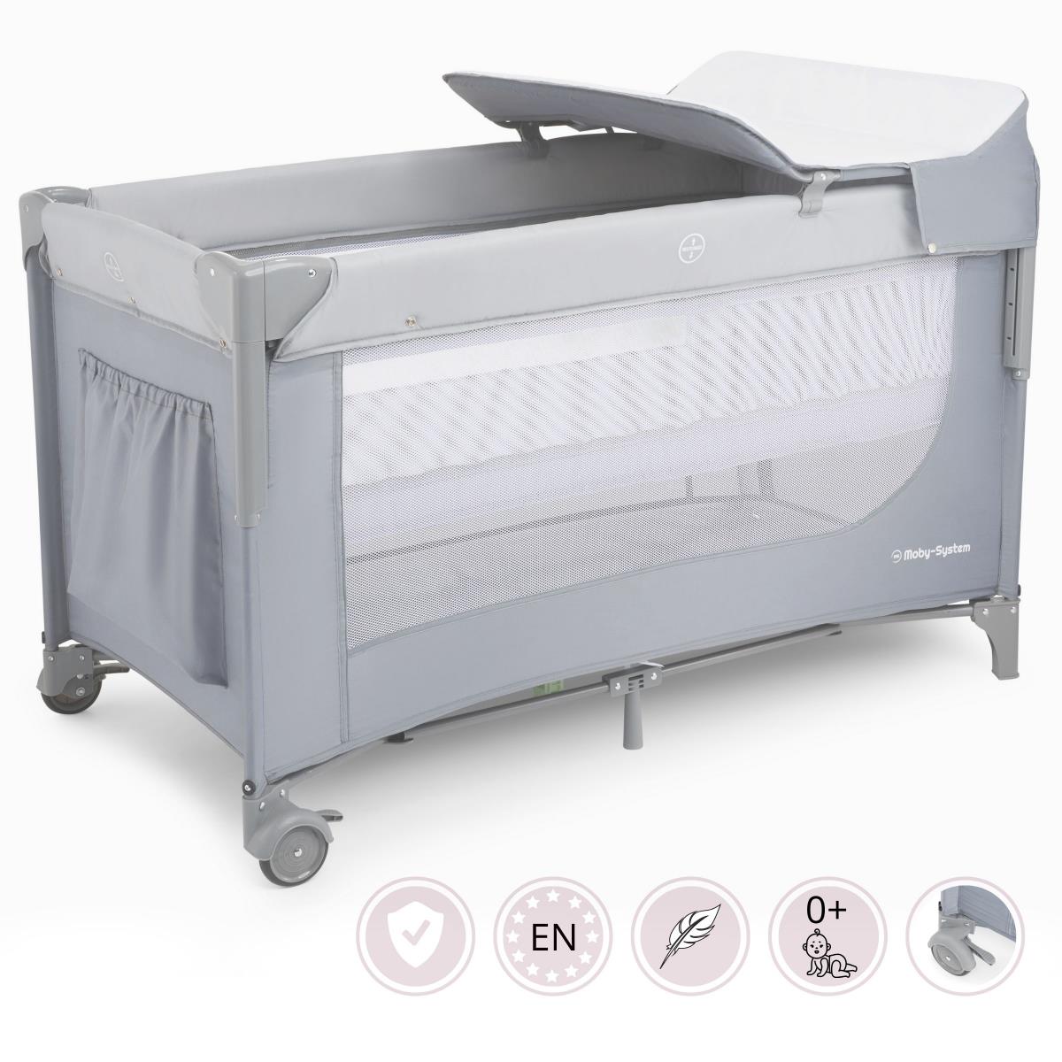 Capazo Closely 3 en 1 con cambiador, colchón y bolsa de transporte