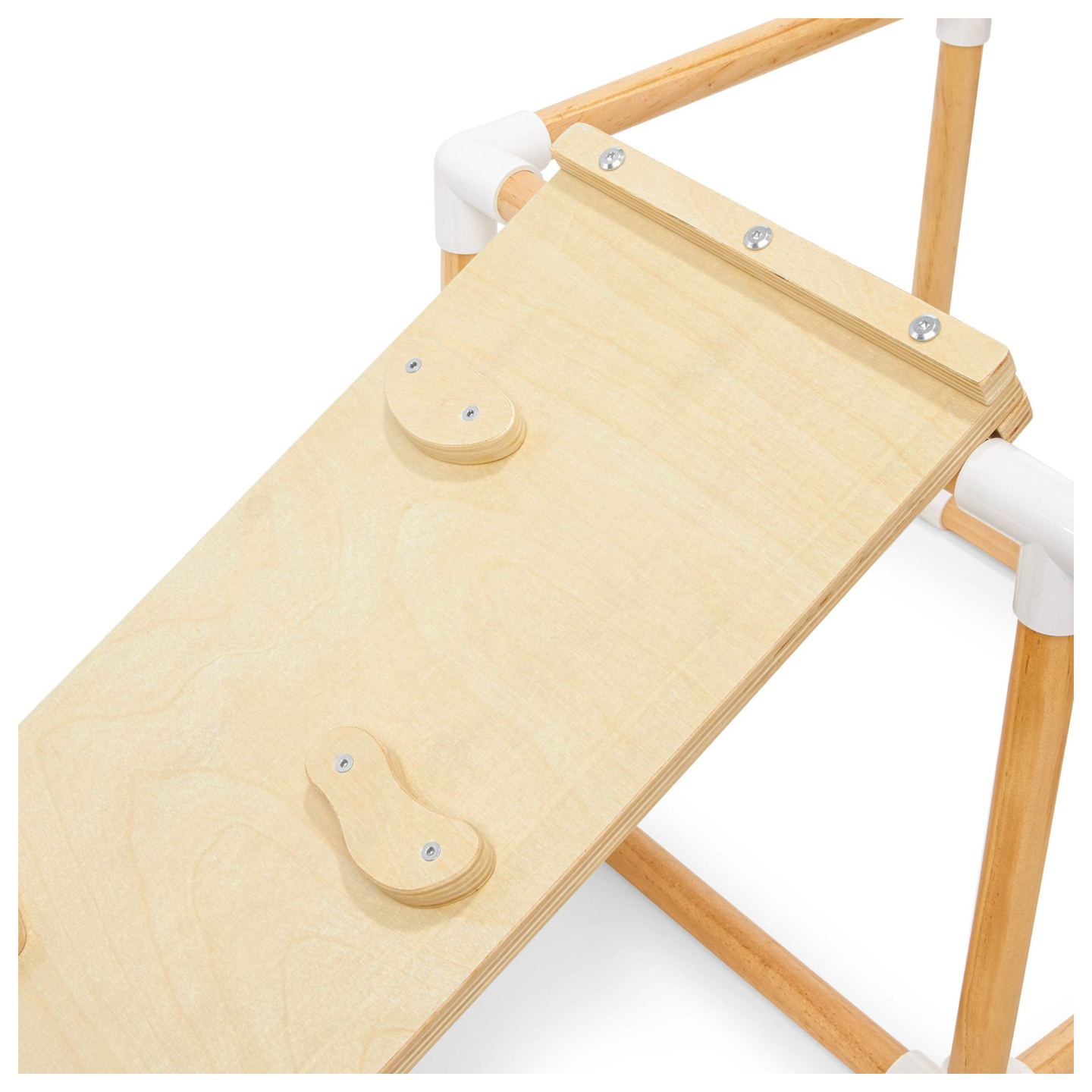 Gran parque infantil de madera XXL: tobogán, escalera, rocódromo, cubos para escalar