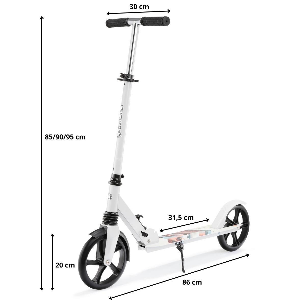 Scooter de dos ruedas para jóvenes adultos - con amortiguador - Hypermotion CITY SWIFT Winter Fox - 100kg