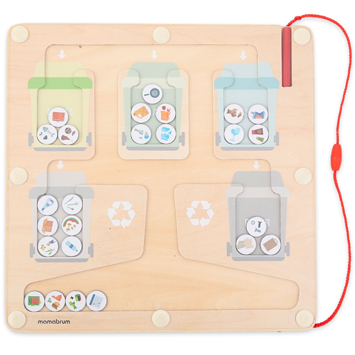 Rompecabezas magnético Reciclaje