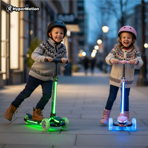 Patinete eléctrico HyperMotion BECKY - Iluminación LED RGB, rosa