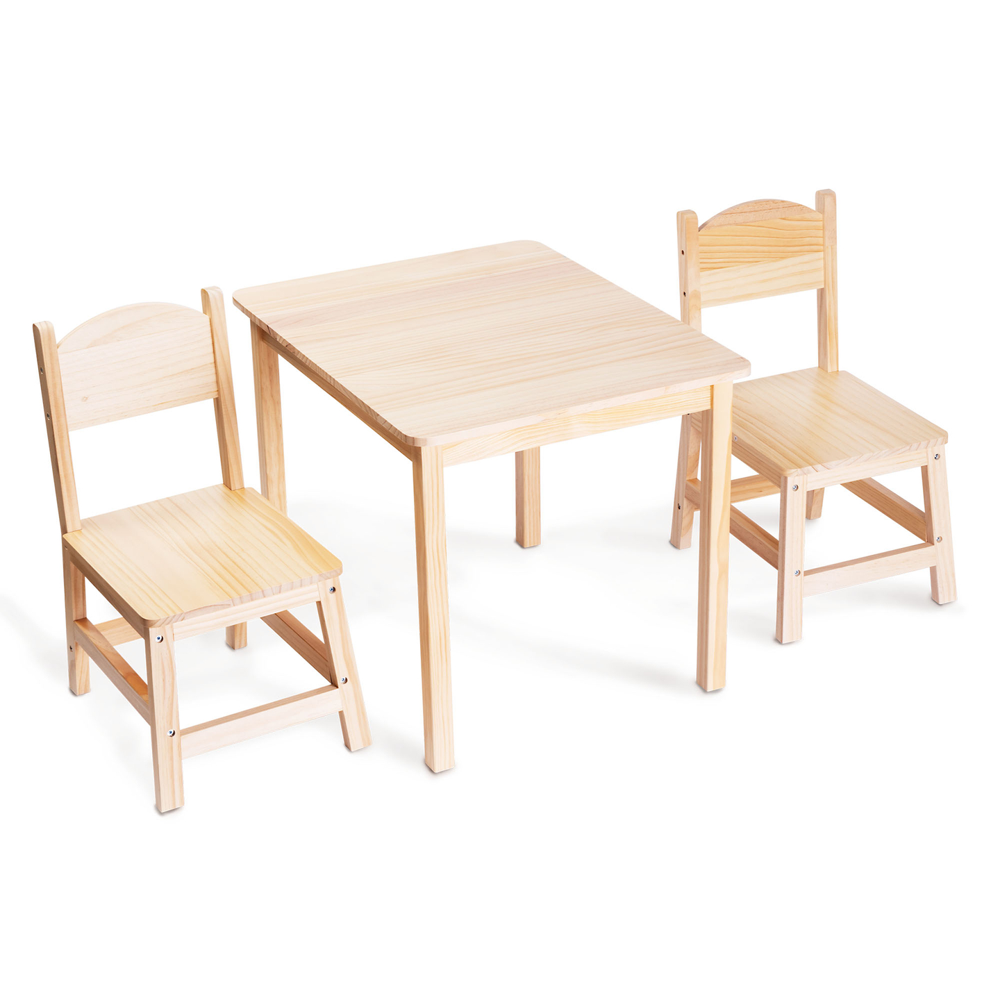Mesa de madera y 2 sillas - conjunto para niños