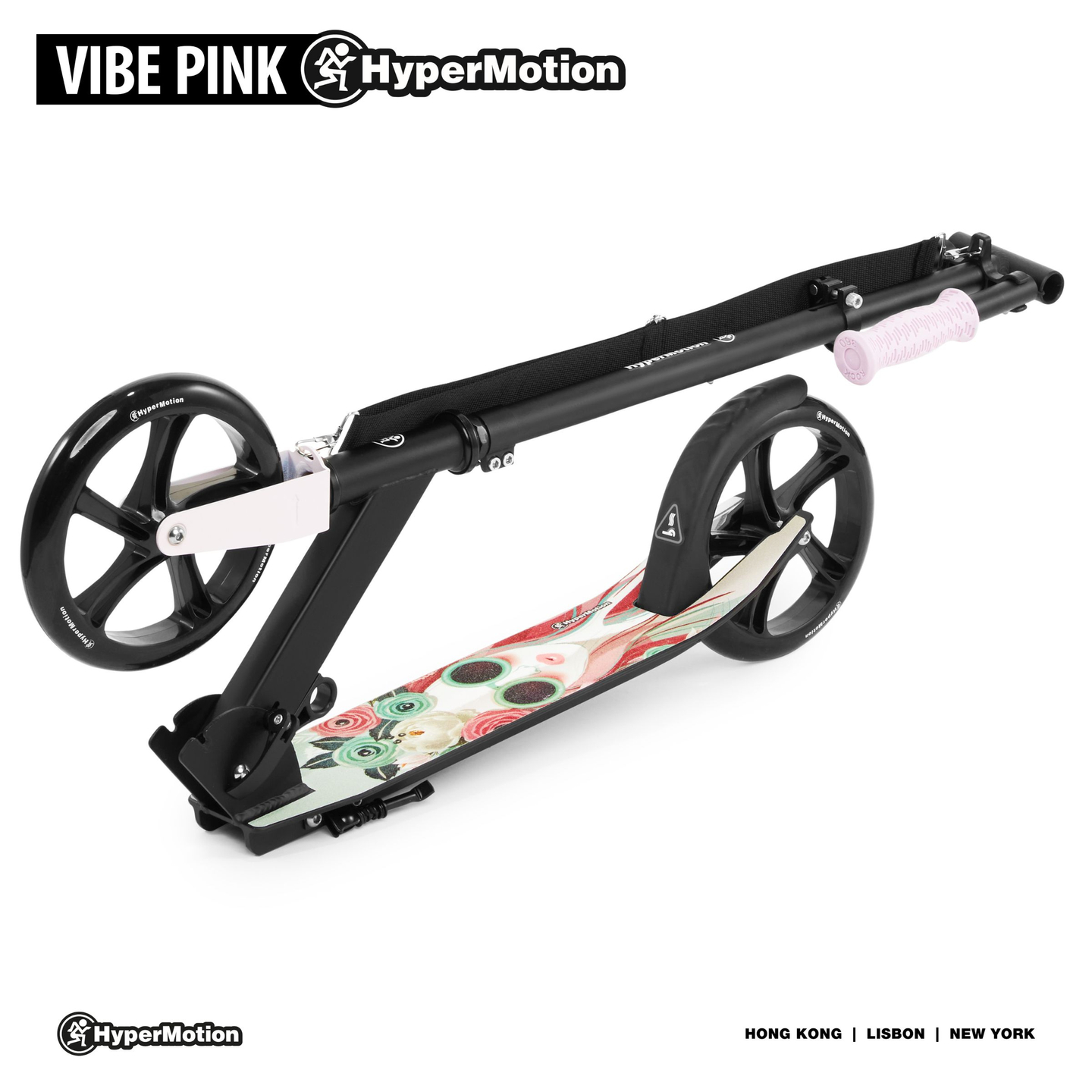 Scooter urbano de dos ruedas VIBE Pink HyperMotion - 100 kg