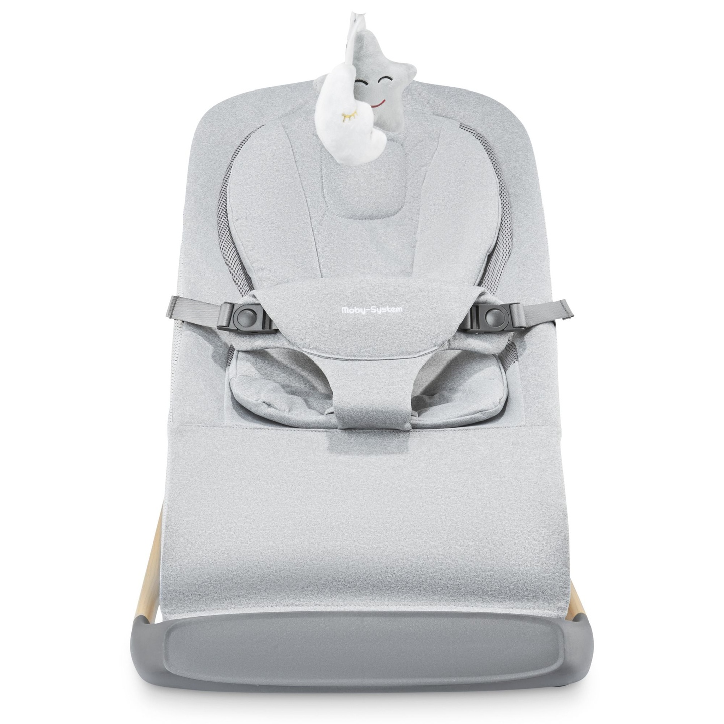 Mecedora 2 en 1 con inserto Moby-System LILY – gris