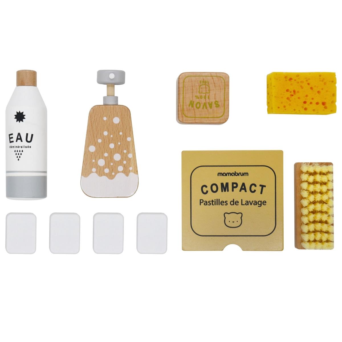 Set de limpieza de madera para niños - 10 artículos