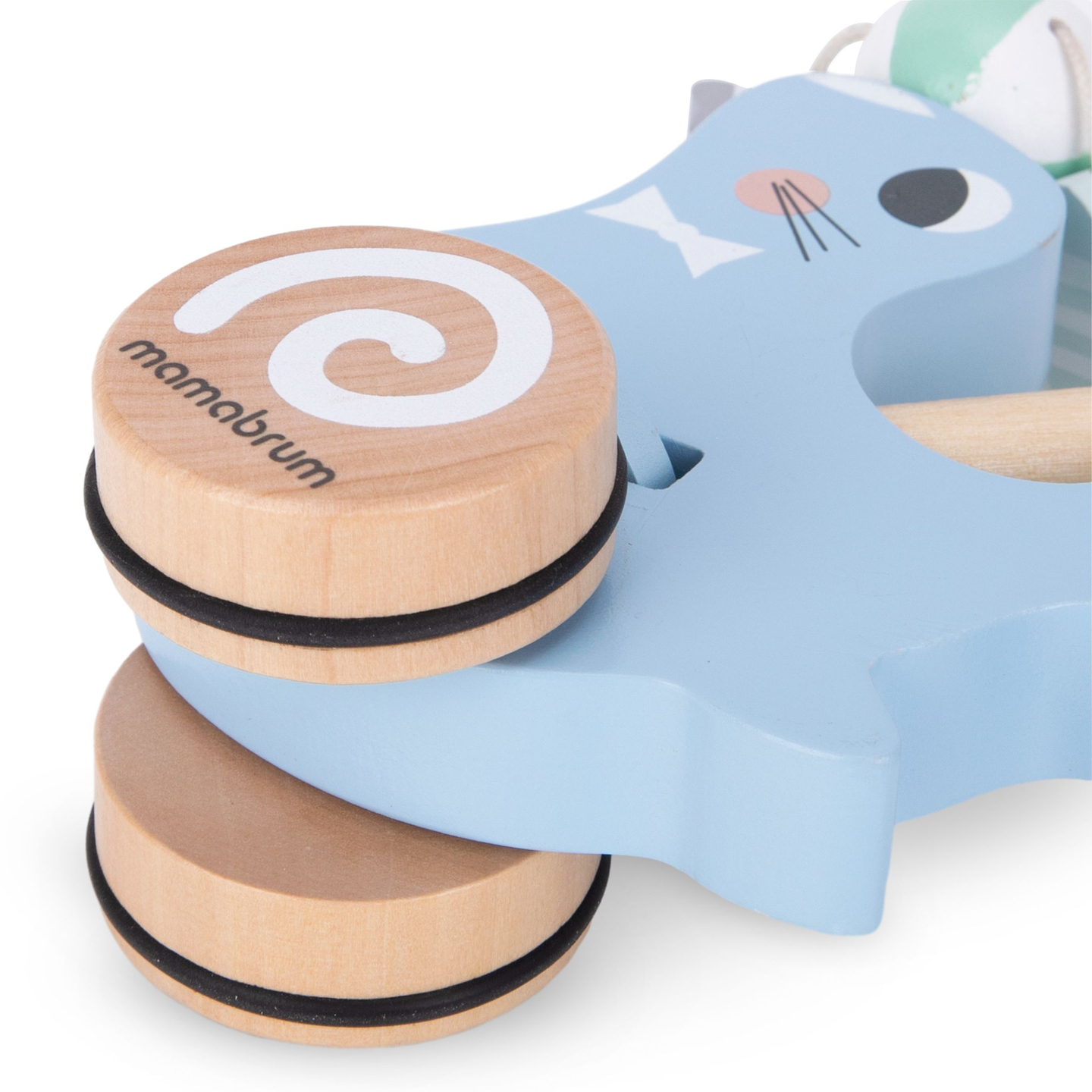 Sello de madera con palo para empujar - empujador