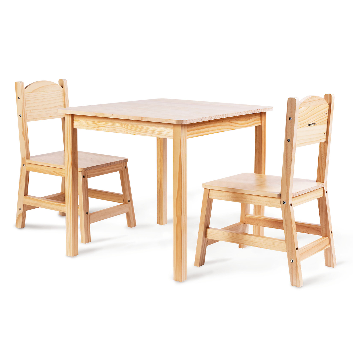 Mesa de madera y 2 sillas - conjunto para niños