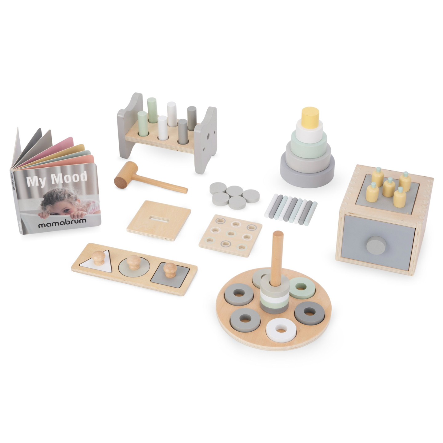 Caja educativa Montessori para niños pequeños - 6 juguetes