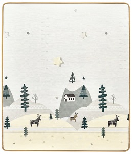 Alfombra de espuma XXL de doble cara - rollo de 1 CM (bosque y montaña)