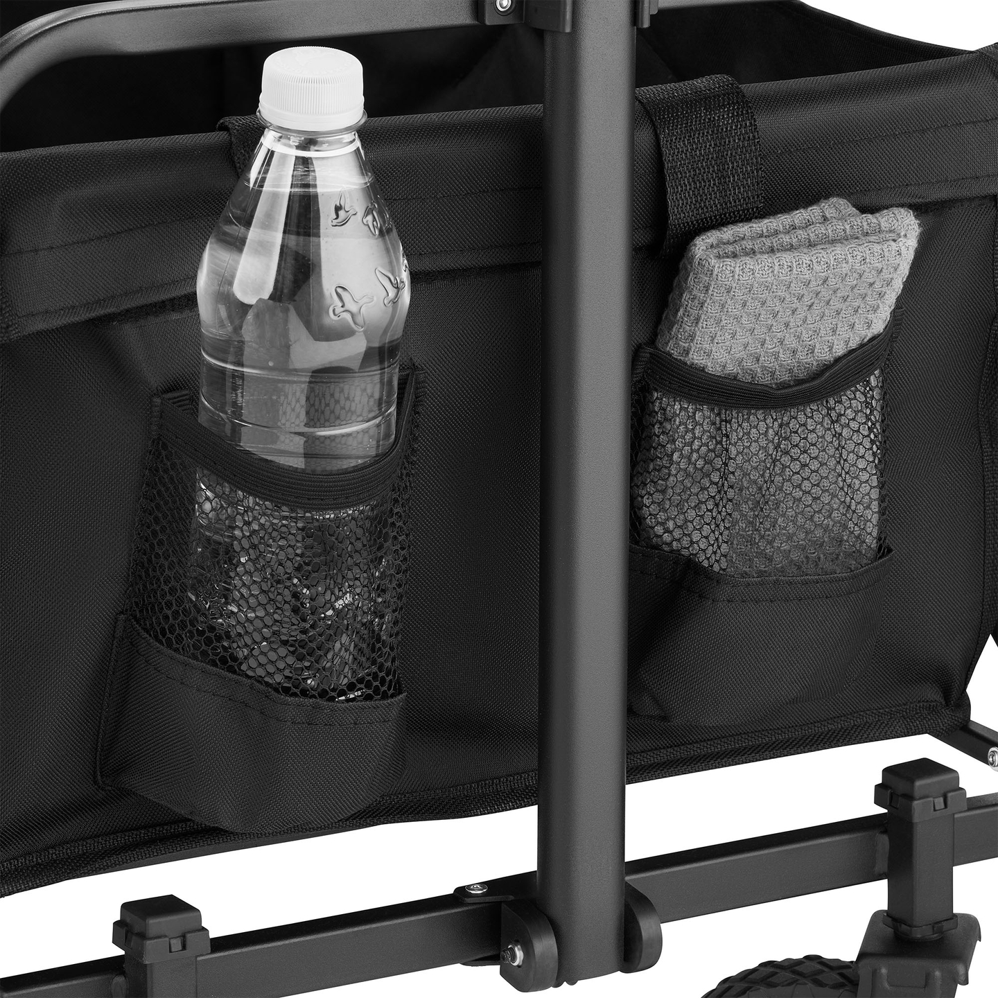 Silla de ruedas de playa plegable HyperMotion - negra, 80 kg