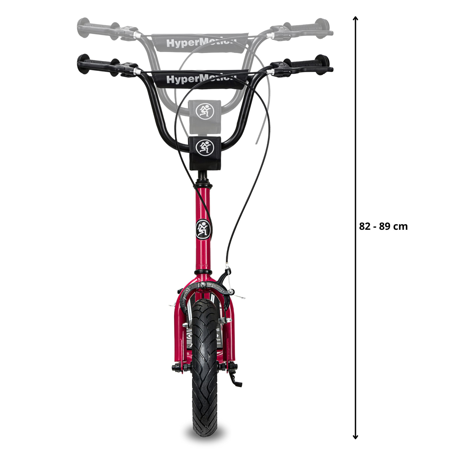 Patinete HyperMotion RUBY 12 (ruedas inflables de 30 cm) - fucsia/magenta