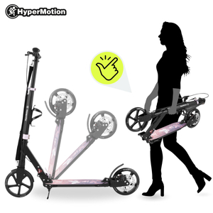 Scooter de dos ruedas para jóvenes adultos - con amortiguador - HyperMotion Skyline - rosa, aluminio - 100kg