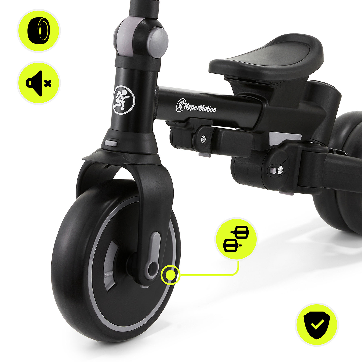 8en1 triciclo multifuncional TOBI FOREST - gris