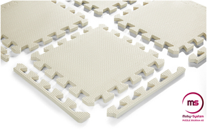 Puzzle de espuma 12 uds. - tapete educativo de espuma 120 x 90 x 1,2 cm con borde - gris